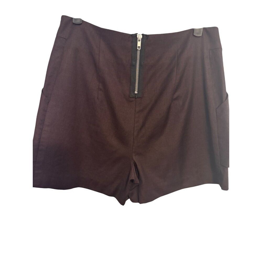 2/$30 J Brand 28 Dressy Shorts With Back Zipper In Dark Brown - Picture 9 of 16